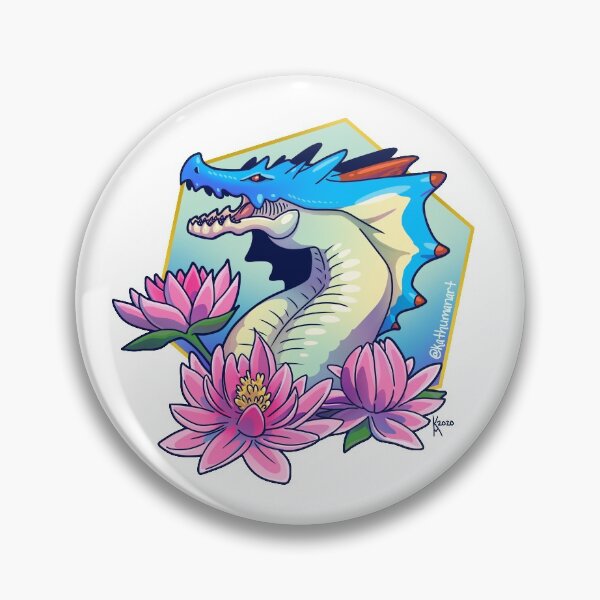 Water Lilly Lagiacrus Pin