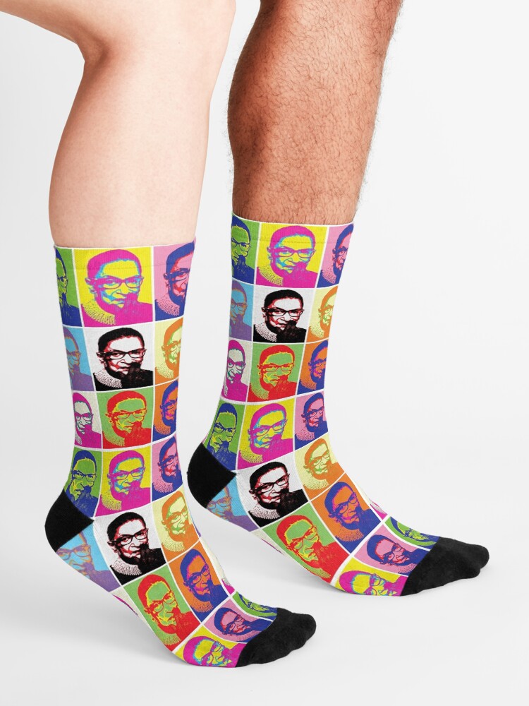 Alternate view of Notorious RBG - Pop Art Blast Socks