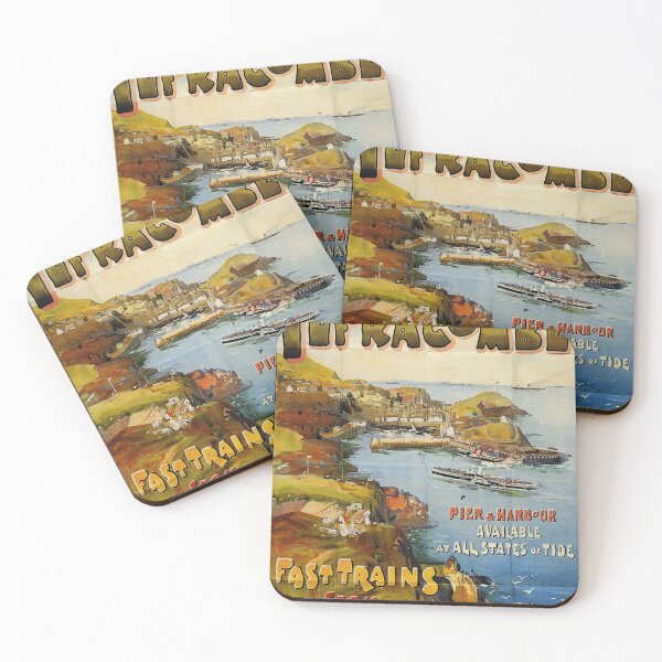 Item preview, Railway Poster Ilfracombe designed and sold by stickart-marek.