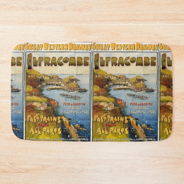Item preview, Railway Poster Ilfracombe designed and sold by stickart-marek.