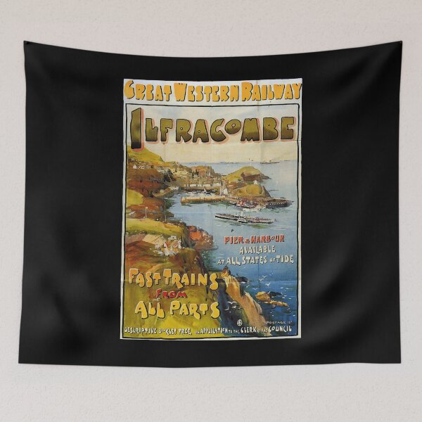 Item preview, Railway Poster Ilfracombe designed and sold by stickart-marek.
