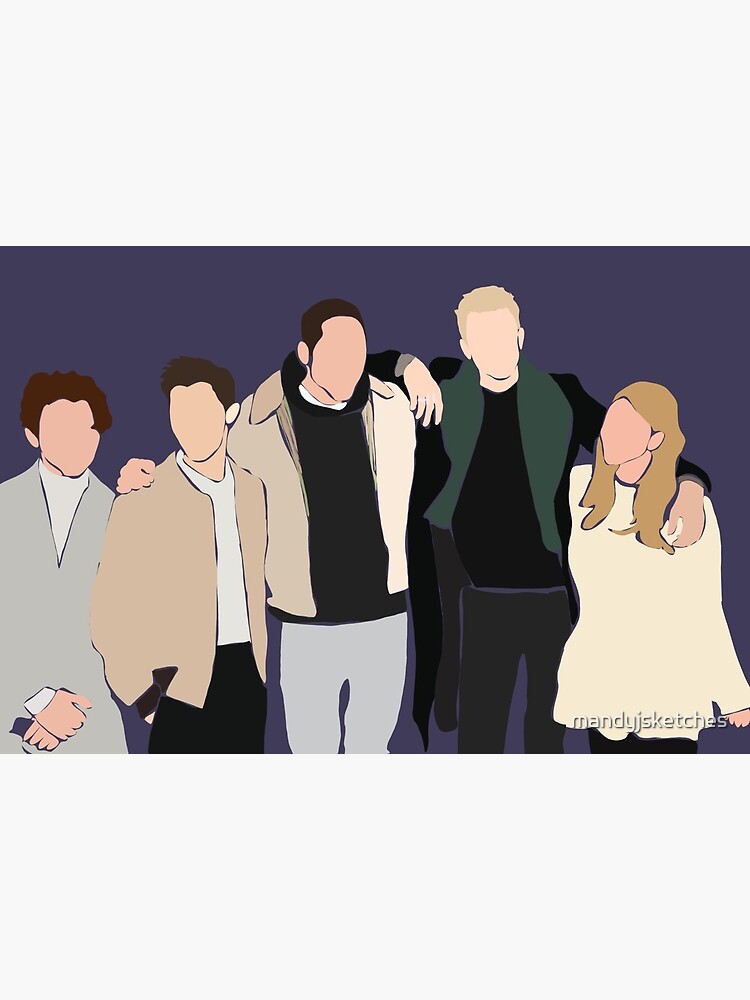 Big Time Adolescence Cast Art Board Print By Mandyjsketches Redbubble