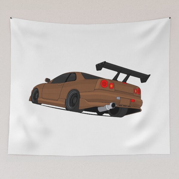 Item preview, R34 Skyline GTR (Brown) designed and sold by VenZolic.