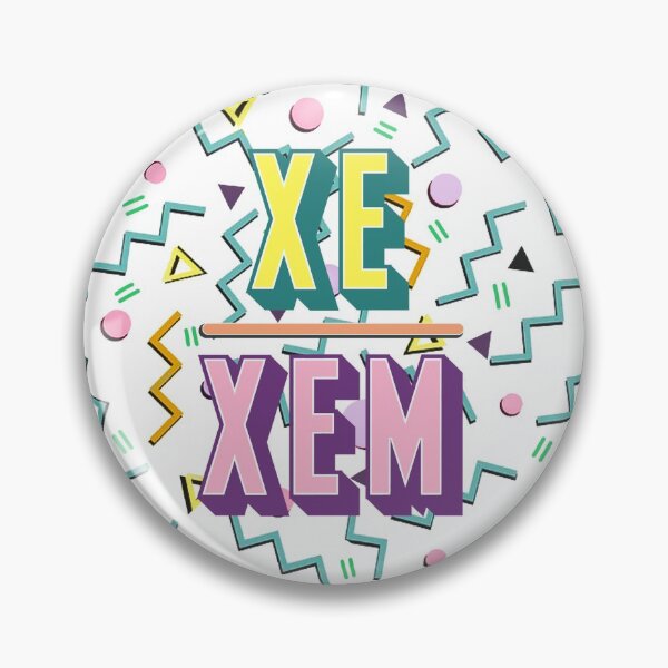 Item preview, Xe/Xem 80's Pronoun designed and sold by Amanda Hodge.