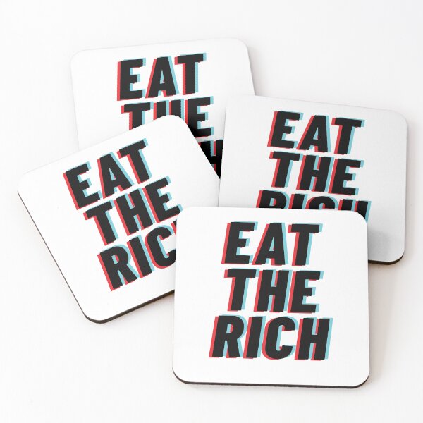 Item preview, Eat the rich (3D style anaglyph stereoscopic) designed and sold by AmpersandCuster.