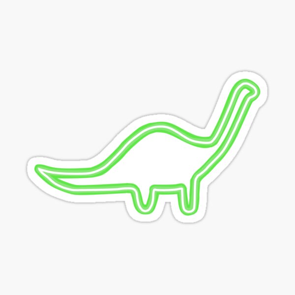 Aperçu de l'œuvre dinosaure néon créée et vendue par alanasimmons.