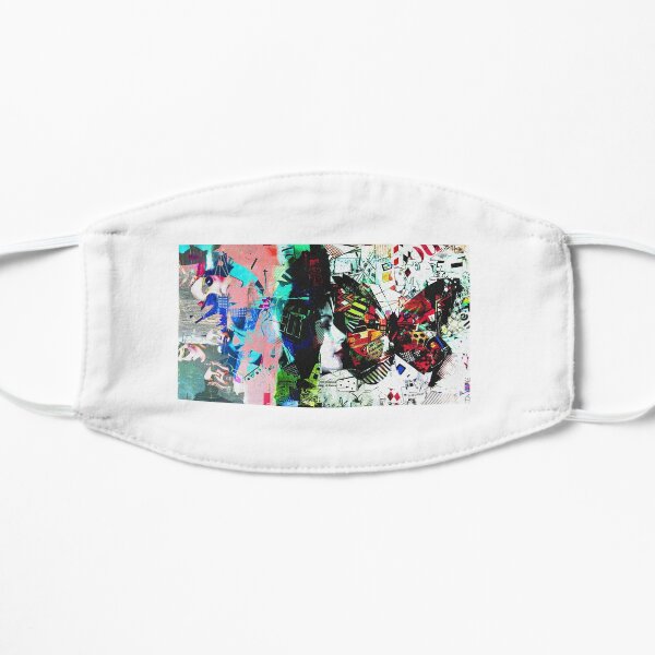 Playboy carti X Pierre Bourne collage Flat Mask