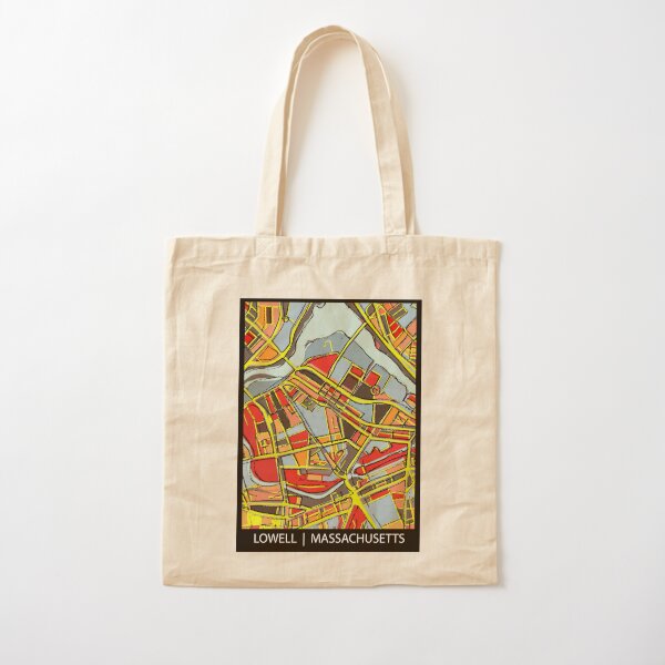 Lowell, MA Cotton Tote Bag