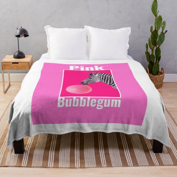 Item preview, Pink Bubble Gum Zebra designed and sold by lovesuperkarma.