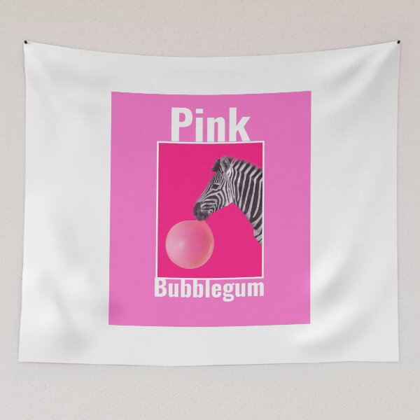 Item preview, Pink Bubble Gum Zebra designed and sold by lovesuperkarma.