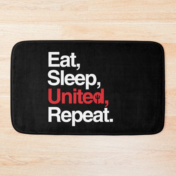 Item preview, Eat, Sleep, United, Repeat - Funny Manchester United Quote designed and sold by StalkingUnited.