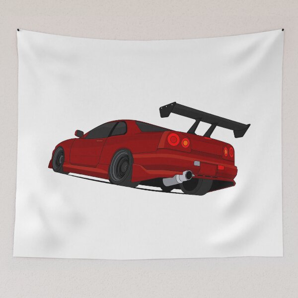 Item preview, R34 Skyline GTR (Dark-Red) designed and sold by VenZolic.