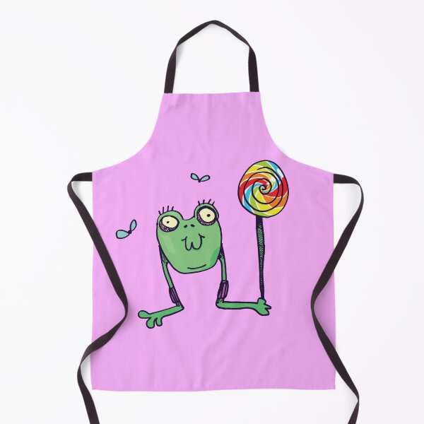 Item preview, Lollipop Frog Funny Hand Drawn Monster Doodle designed and sold by PastelPickles.