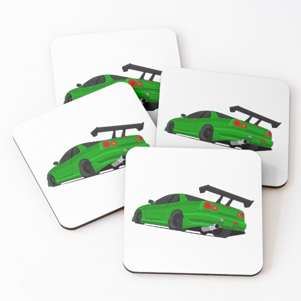 Item preview, R34 Skyline GTR (Green) designed and sold by VenZolic.