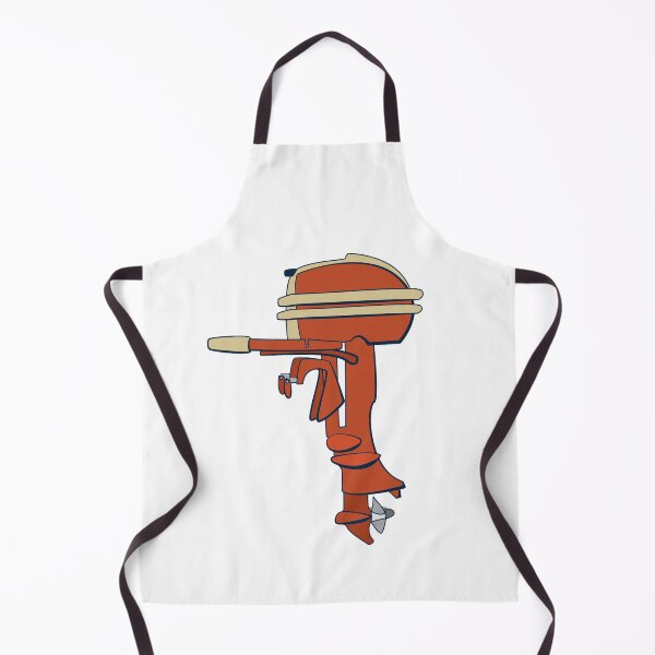 Item preview, Old School Outboard Red Vintage Boat Motor designed and sold by Huhnerdieb Apparel.