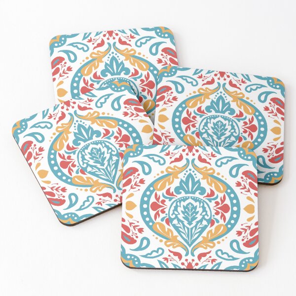 Item preview, Beatrice Damask Fiesta designed and sold by oppositedge.