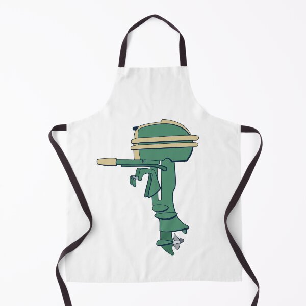 Item preview, Old School Outboard Green Vintage Boat Motor designed and sold by Huhnerdieb Apparel.