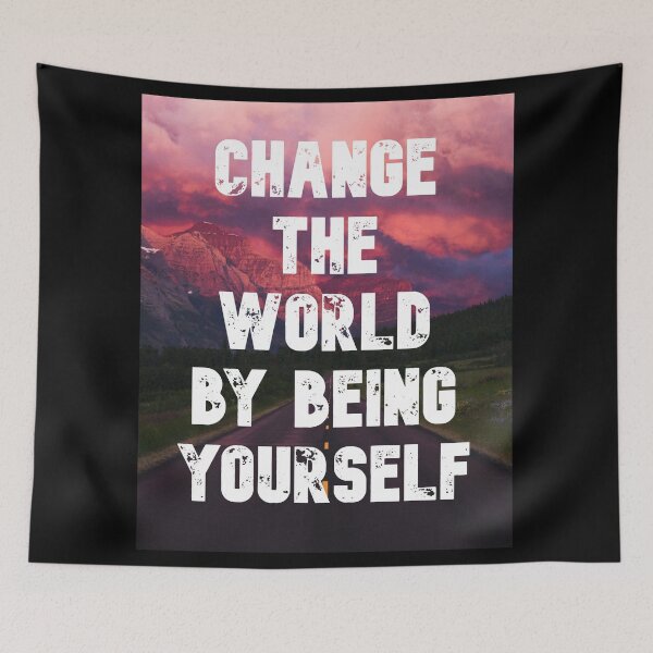 Item preview, Change the world Be yourself designed and sold by lovesuperkarma.