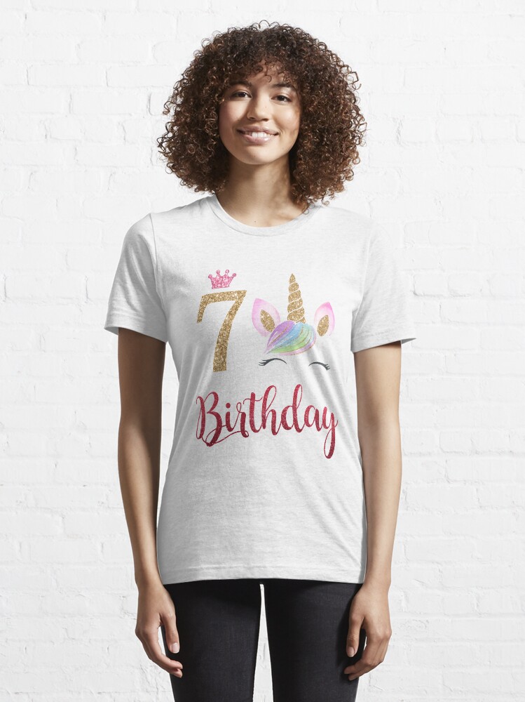 7 year old birthday shirt girl