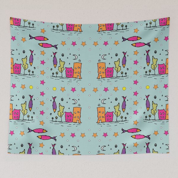 Item preview, Fish Pattern designed and sold by Nada  Mohsen Arts.
