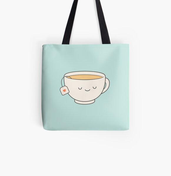 Teacup All Over Print Tote Bag
