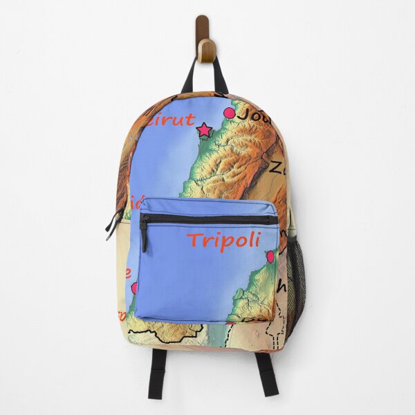 Item preview, Country Lebanon detailed physical map topographic map of Lebanon  Borders, Capitals and Major cities خريطة لبنان الطبوغرافية designed and sold by mashmosh.