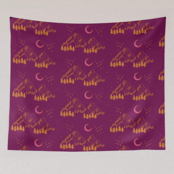 Item preview, Moon Over Mountains designed and sold by silvaris.