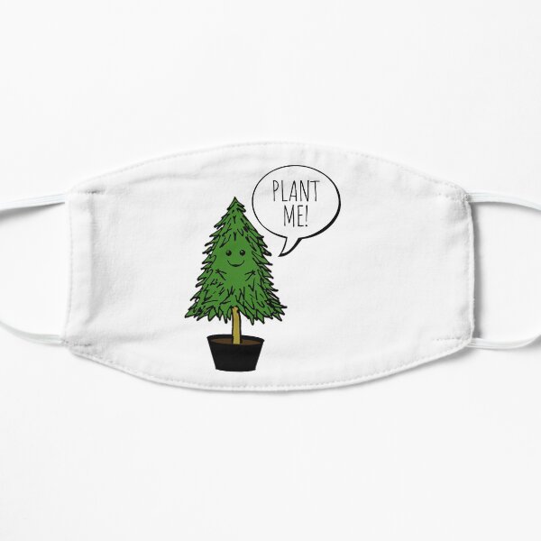 Pflanzt mehr Bäume Flache Maske