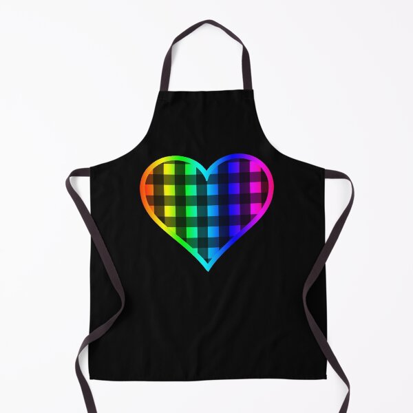 Item preview, Double Rainbow and Black Buffalo Plaid Heart designed and sold by Bumblefuzzies.
