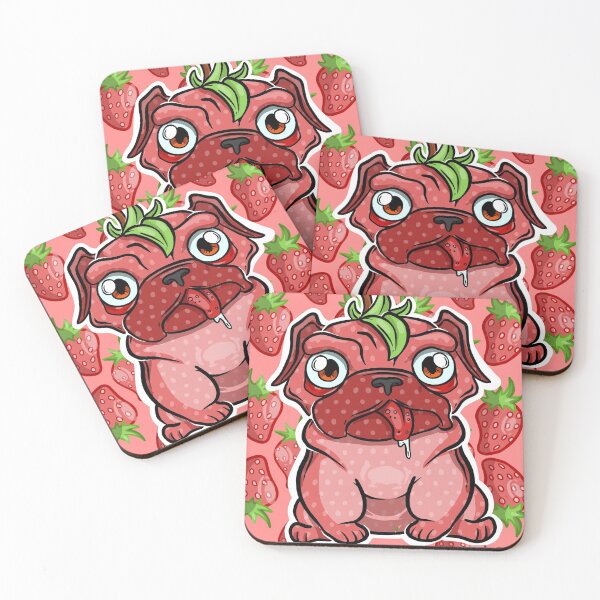 Item preview, Strawberry Pug designed and sold by Twistedcolor.
