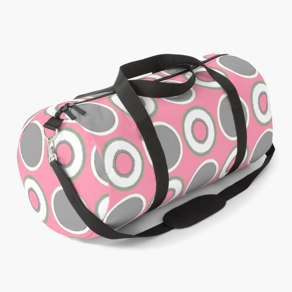 Item preview, Baker- Miller Pink |Grey Circles|Retro POLKA DOTS designed and sold by ozcushionstoo.
