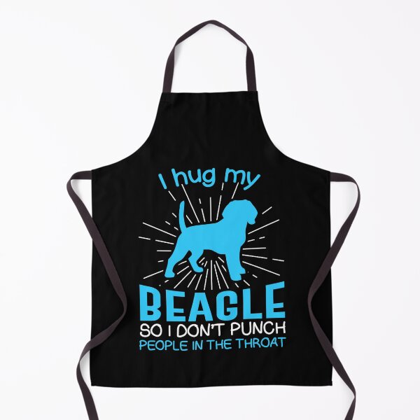 Item preview, I hug my Beagle So I Don't Punch People In The Throat designed and sold by Orange Pieces.