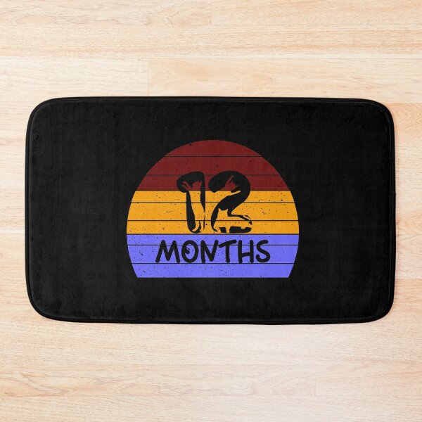 Item preview, Baby Milestone 12 Months Retro Sunset designed and sold by JaneApril.