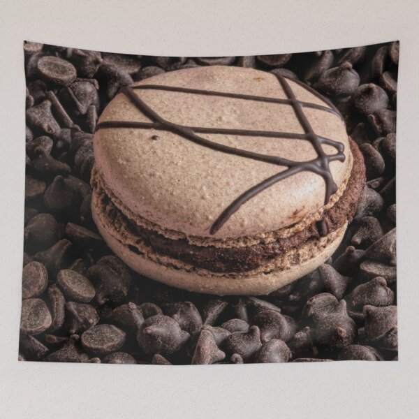 Item preview, Dark Chocolate Macaron designed and sold by Elisabeth Lucas.