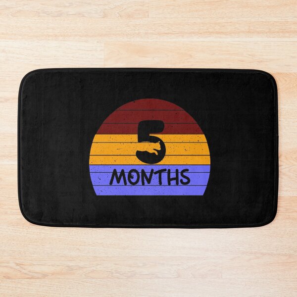 Item preview, Baby Milestone 5 Months Retro Sunset designed and sold by JaneApril.