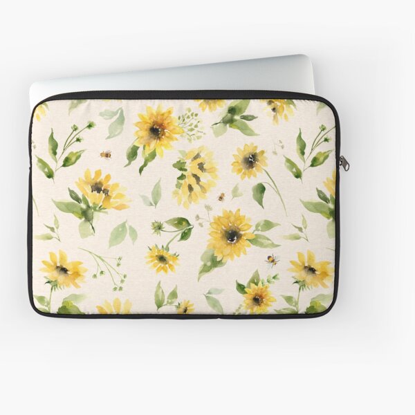 Vista previa del artículo con la obra «Girasoles y Abejas», diseñado y vendido por SugarPineDesign.