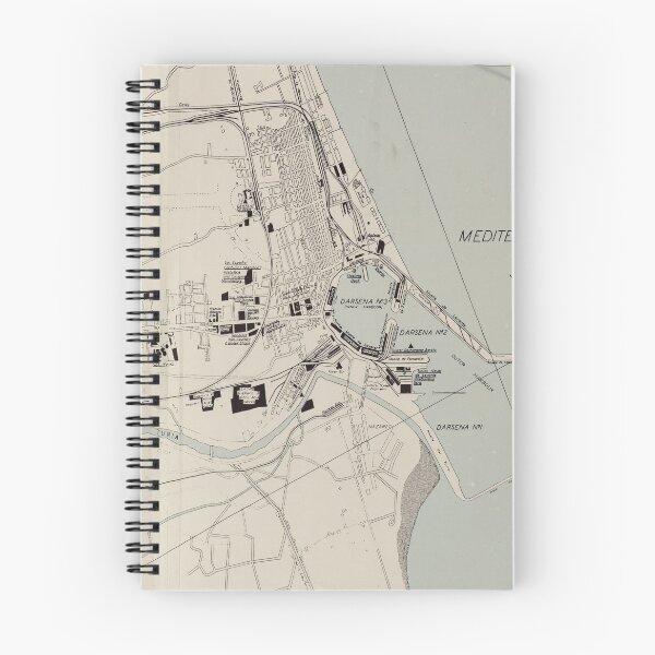 Item preview, Vintage Map of Valencia Spain (1943) designed and sold by BravuraMedia.