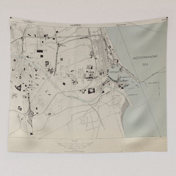 Item preview, Vintage Map of Valencia Spain (1943) designed and sold by BravuraMedia.