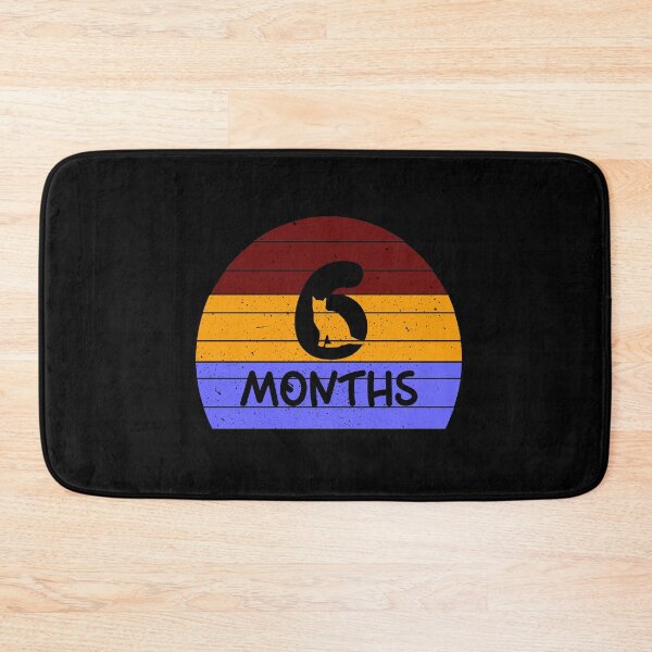 Item preview, Baby Milestone 6 Months Retro Sunset designed and sold by JaneApril.