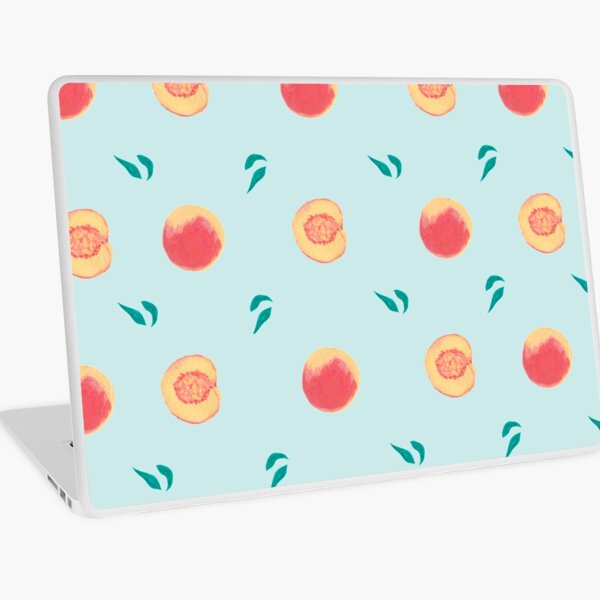 Peach Pattern (Teal) Laptop Skin