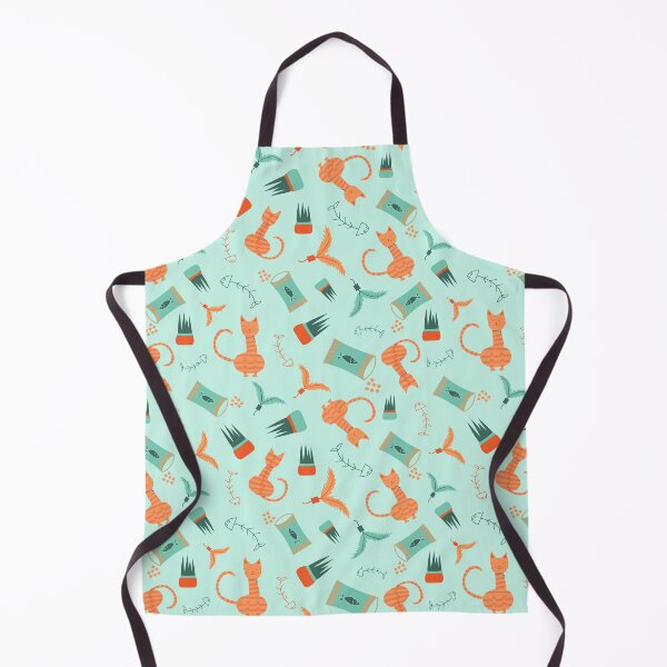 Item preview, Cat and Their Favorite Things, Tossed Print designed and sold by tuesdaytextiles.
