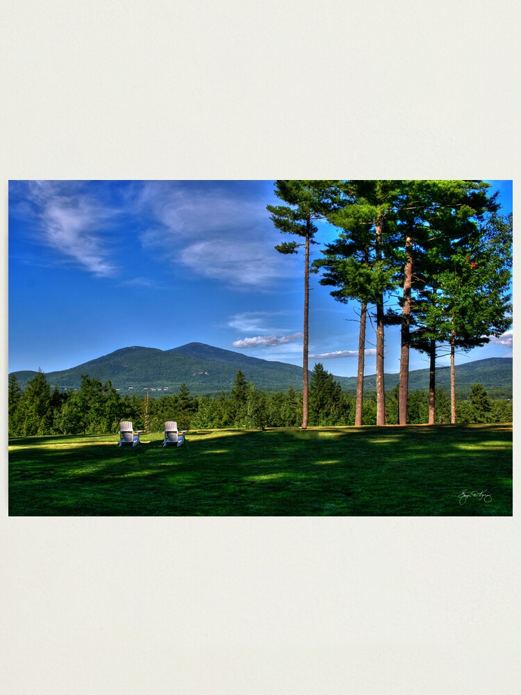 Alternate view of Two Chairs at White Mountain Hotel Photographic Print