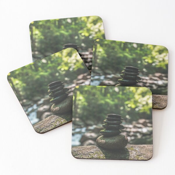 Item preview, Stacked stones over stream designed and sold by owenkilmer.
