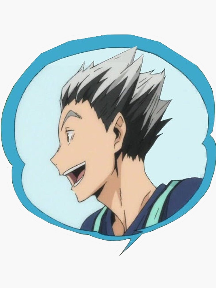 haikyuu bokuto sticker by luvveriva redbubble
