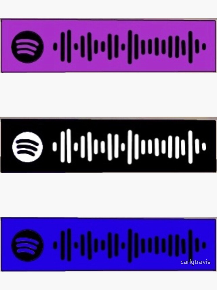 "electric love spotify code" Sticker for Sale by carlytravis Redbubble
