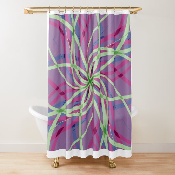 Stripes are Boring Swirl Shower Curtain