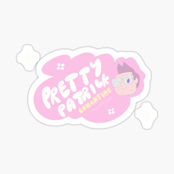 Pretty Patrick Lunchtime Marathon Sticker