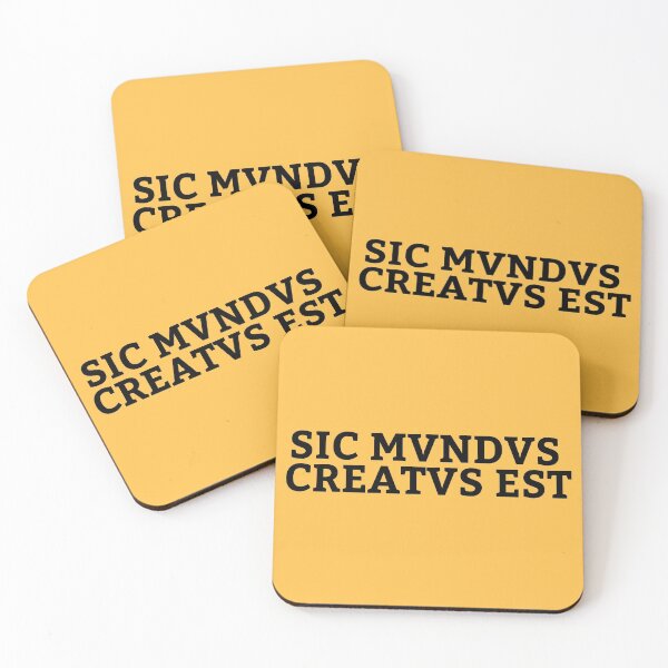 Item preview, SIC MVNDVS CREATVS EST YELLOW DARK SERIE NETFLIX designed and sold by Camilovelove.