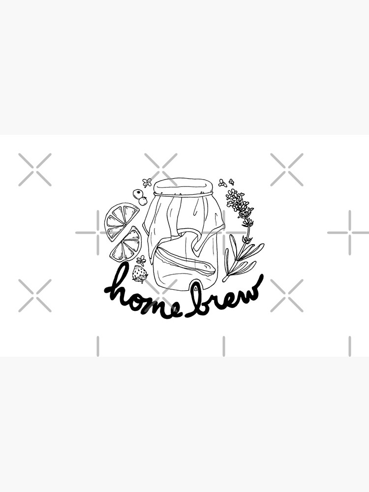 homebrew kombucha illustration by craftordiy