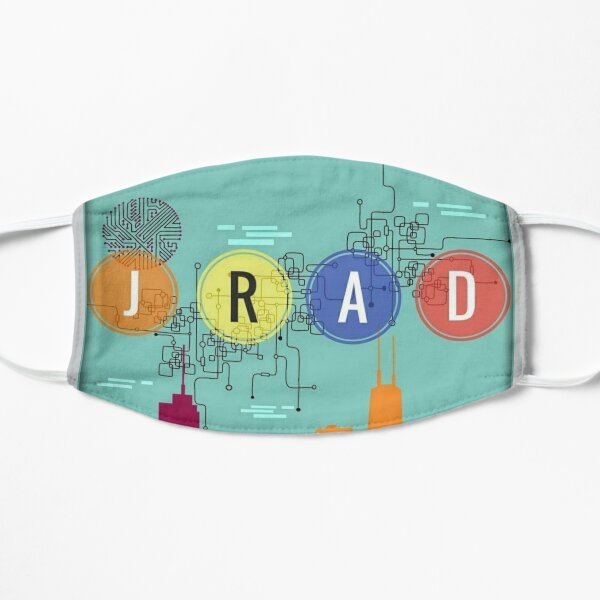 JRAD - cityscape design Flat Mask